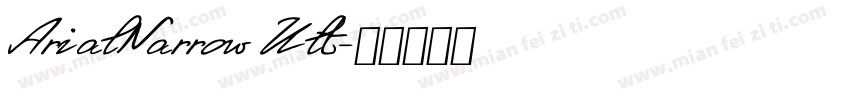 ArialNarrow Ult字体转换